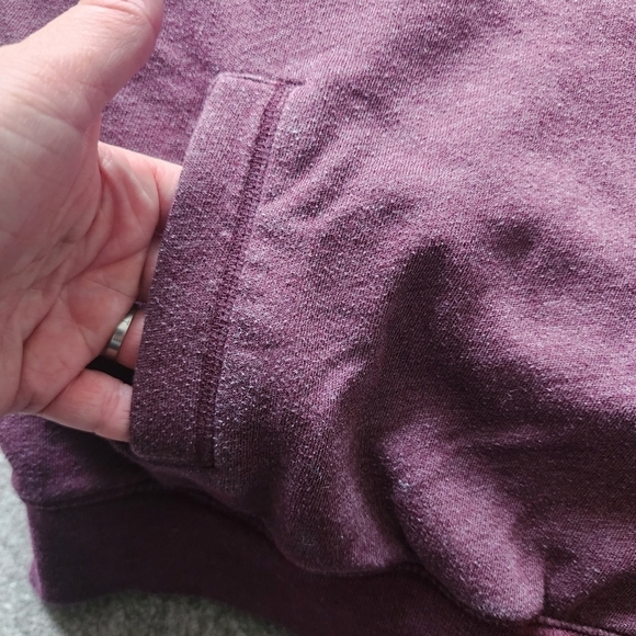 Victoria's Secret VS PINK Maroon Sweatshirt Spellout Graphic Logo Women's Small - Picture 5 of 9